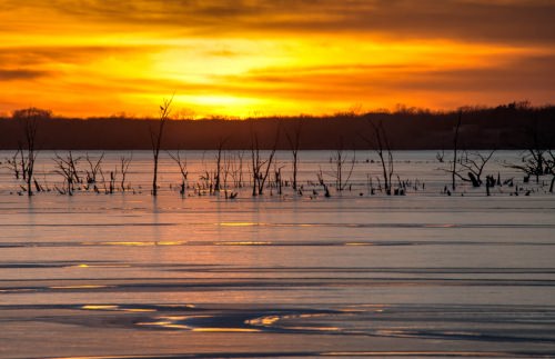 Clinton Lake Sunset