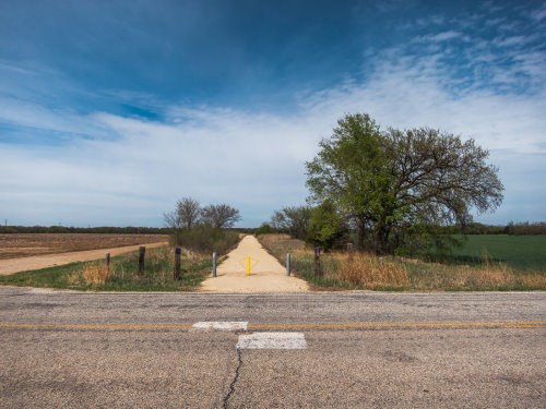 Current southern trail head at Shawnee Road