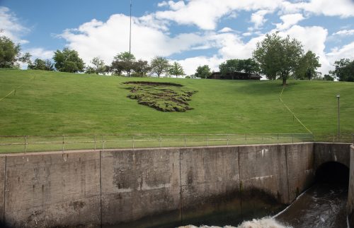 Kanopolis Spillway after heavy rains